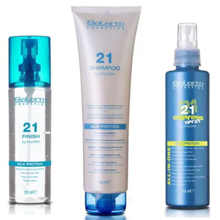 Pack Salerm 21 - Champú, Silk Protein Express Spray y Finish