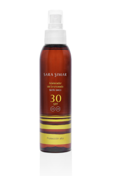 Spray acelerador del bronceado Sara Simar SPF 30