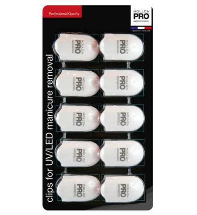 Kit de 10 pinzas Mollon Pro para manicura