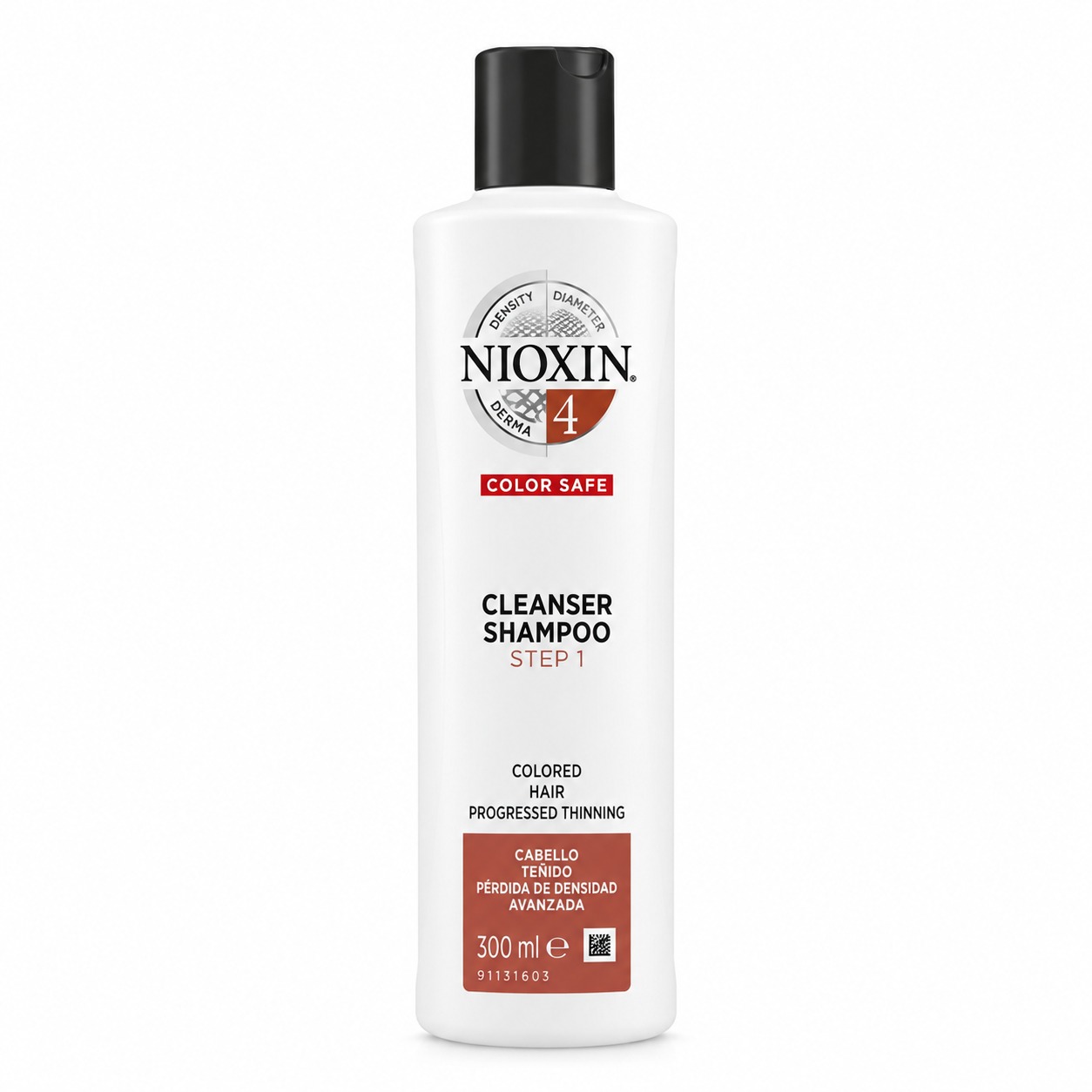 Champú Nioxin System 4 Paso 1 para cabello teñido, seco o dañado con debilitamiento avanzado