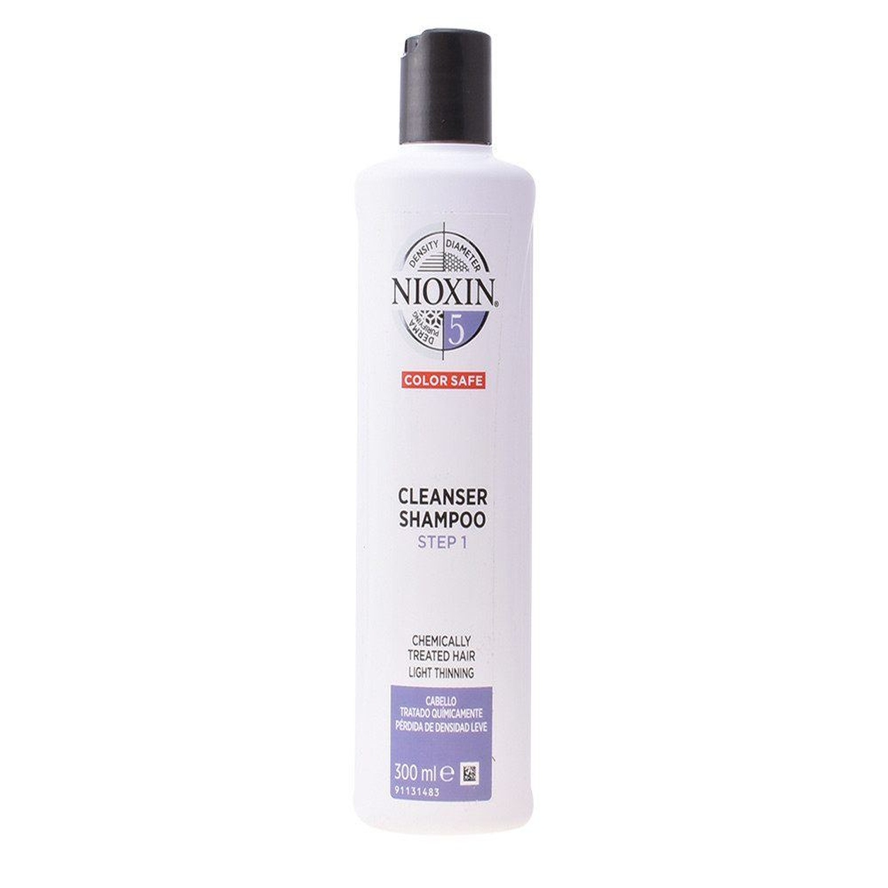 Champú Nioxin System 5 Paso 1 para cabello tratado químicamente con debilitamiento ligero