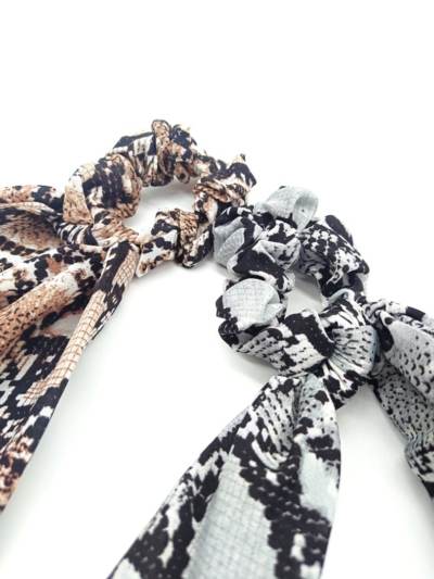 Scrunchie coletero fru fru nudo animal print Isamay