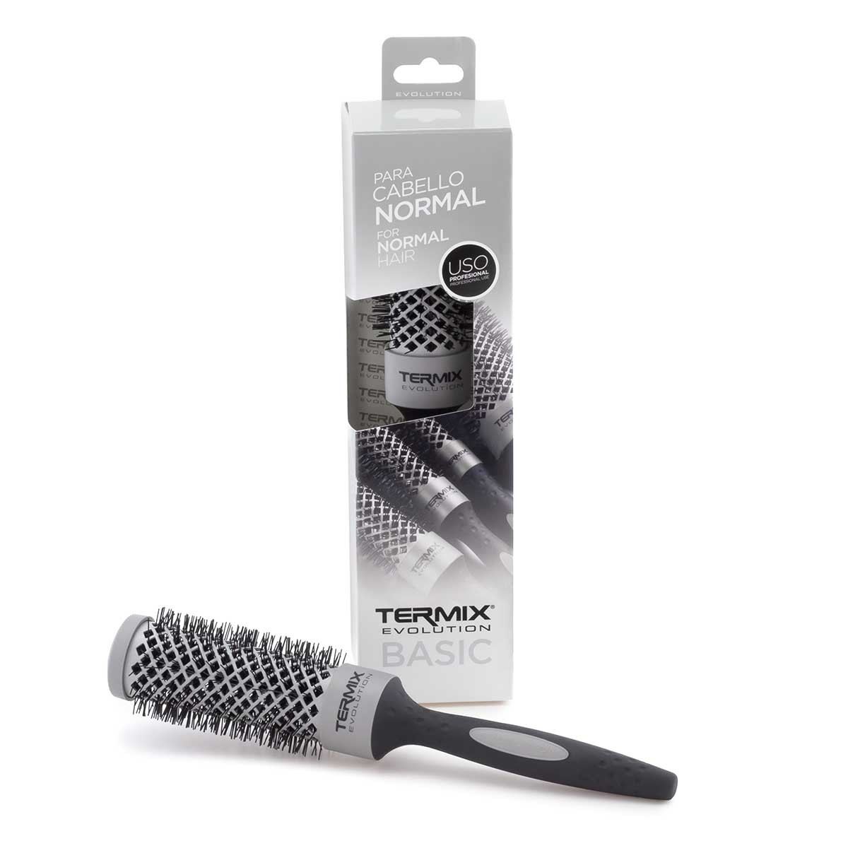 Termix Cepillo redondo Evolution XL 0.906 in, 1.2 in más largo- Cepillo de  pelo con fibras ionizadas y una superficie extra del 25% para un secado más