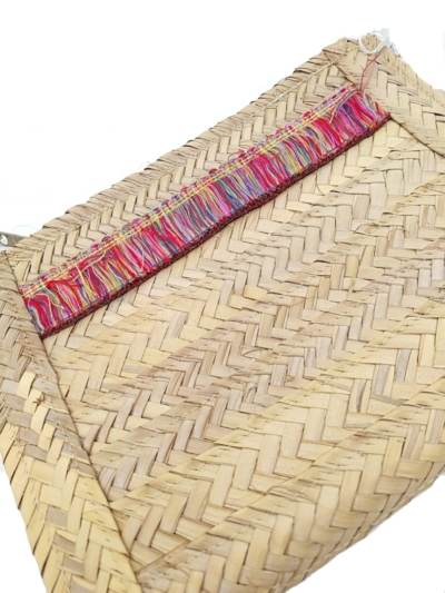 Bolso de paja con flecos - Imagen 2