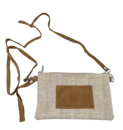 Bolso de mano beige