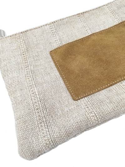 Bolso de mano beige