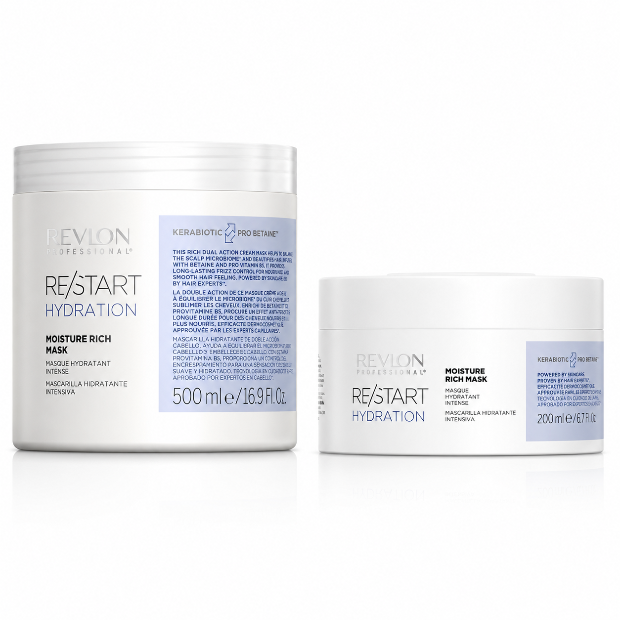 Mascarilla Hidratante Intensiva Revlon Professional RE/START para hidratar y reparar el cabello seco