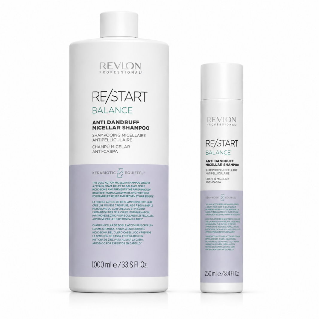 Champú Anticaspa Revlon Professional RE/START para eliminar la caspa y equilibrar el cuero cabelludo