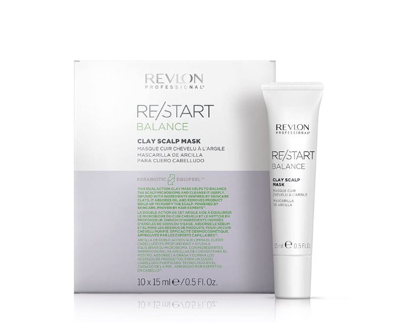Mascarilla de Arcilla Revlon Professional RE/START para purificar el cuero cabelludo y revitalizar el cabello