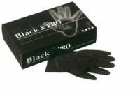 Guantes látex negros