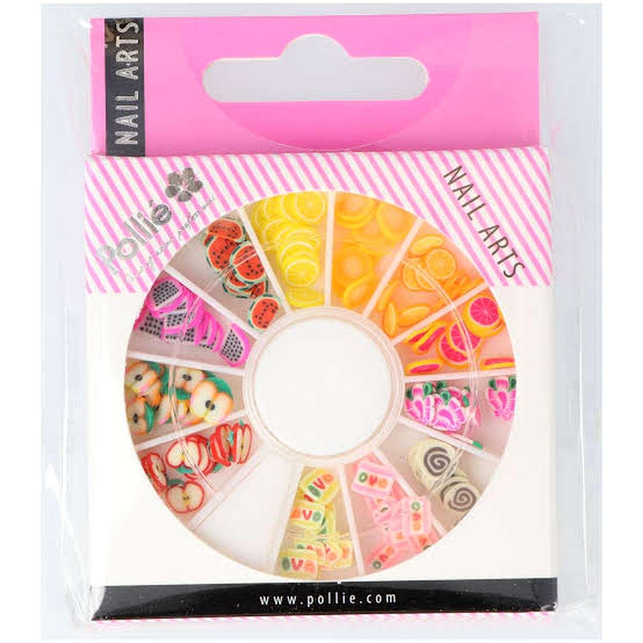Rueda de decoración de frutas Pollié Nail Art para manicura y diseños de uñas