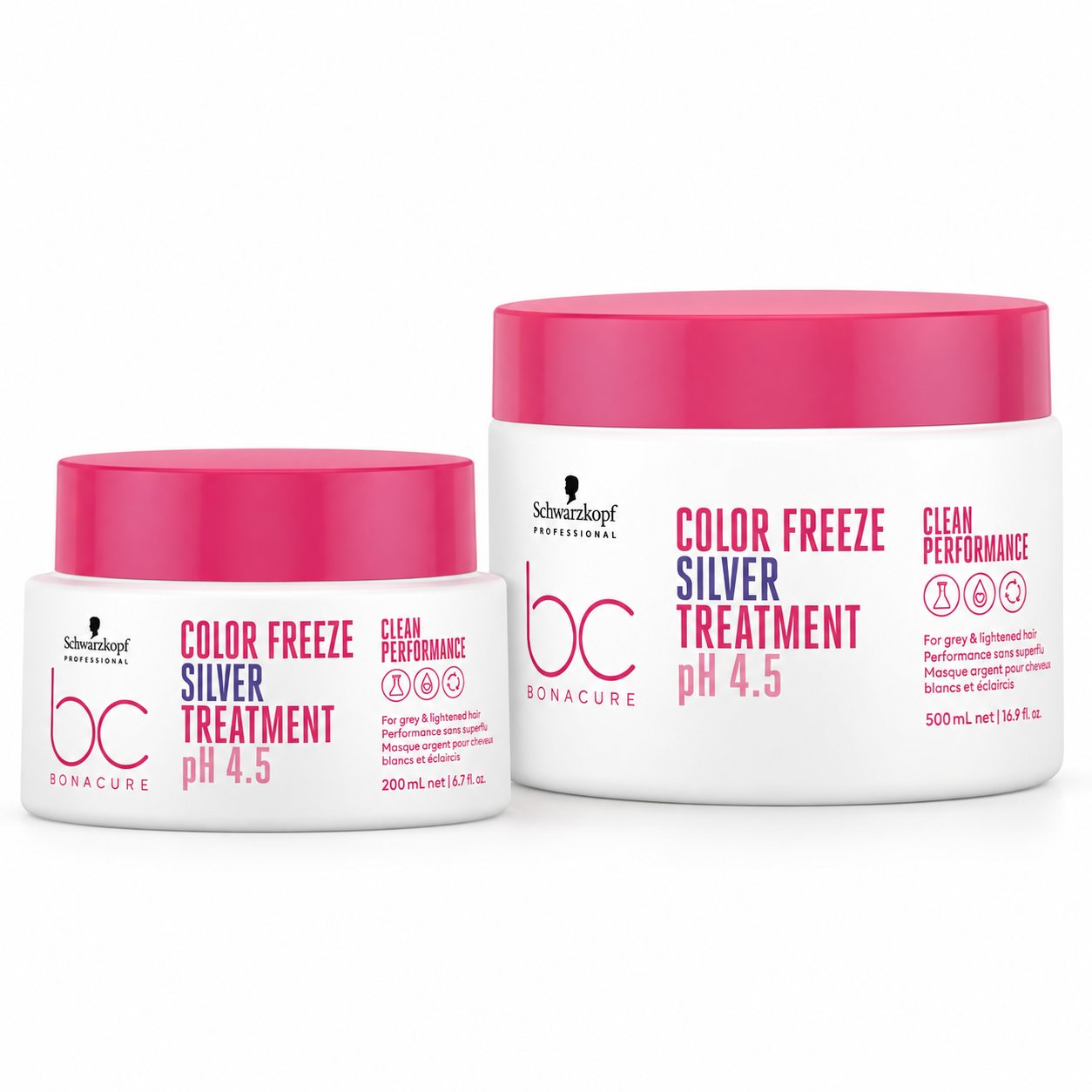 Mascarilla Silver Schwarzkopf BC Bonacure Color Freeze Clean Performance para cabello blanco, gris o aclarado