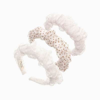 Diadema scrunchie tul topos Siena