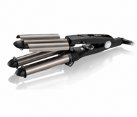 Tenacilla Triple Turmalina BaBylissPRO para crear ondas profundas y definidas