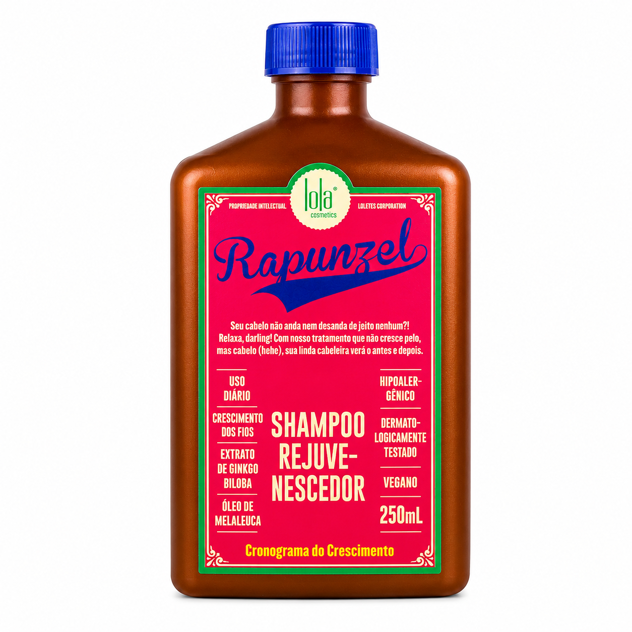 Champú Rejuvenecedor Lola Cosmetics Rapunzel para fortalecer y revitalizar el cabello