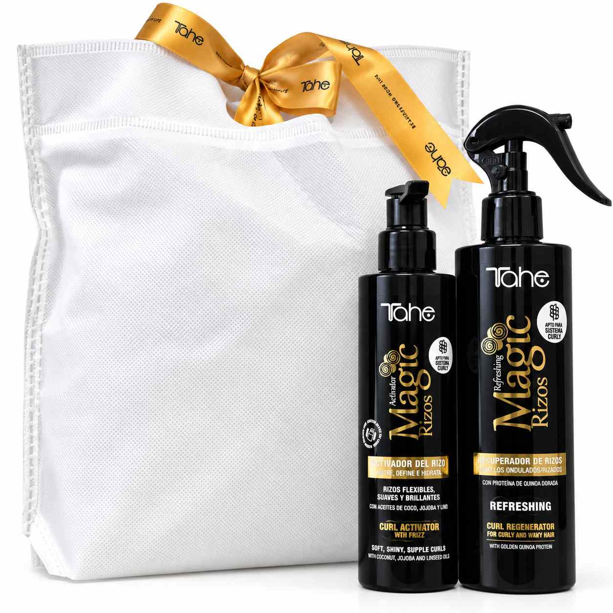 Pack Magic Rizos Tahe para hidratar, definir y controlar el encrespamiento del cabello rizado