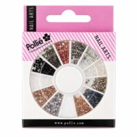Rueda de decoración con gemas Pollié Nail Art para manicura y diseños de uñas