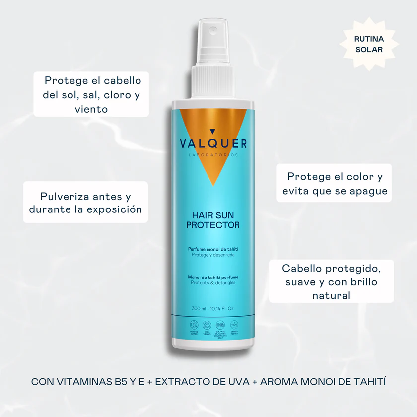 Spray protector solar capilar Valquer