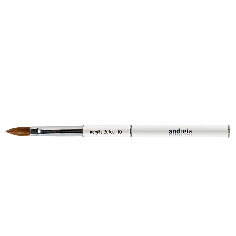 Pincel para acrílico Andreia Builder 10 profesional para construcción y esculpido de uñas