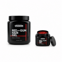 Gel gomina Ossion Red Gum Hair para fijación fuerte y peinados duraderos