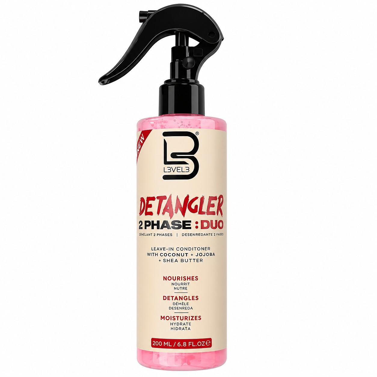 Acondicionador sin aclarado Level3 Leave-In para hidratar, suavizar y facilitar el peinado del cabello