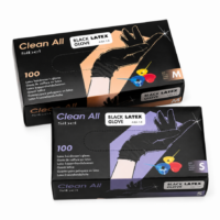 Guantes látex negros Sibel