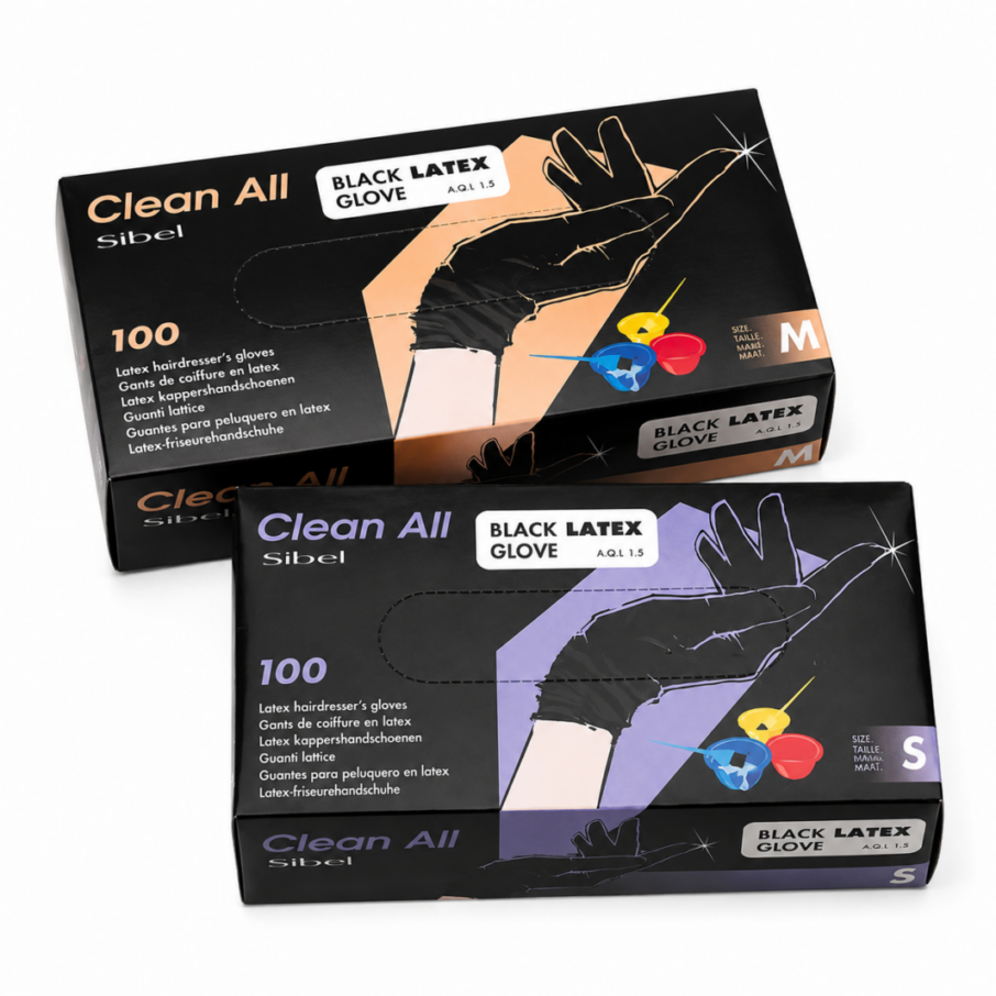 Guantes látex negros Sibel