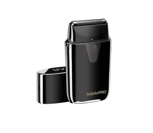 Afeitadora metálica BaBylissPRO UV FOIL01 con luz UV desinfectante para un afeitado profesional