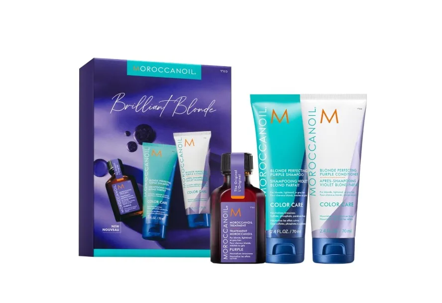 Pack viaje Moroccanoil brilliant blonde
