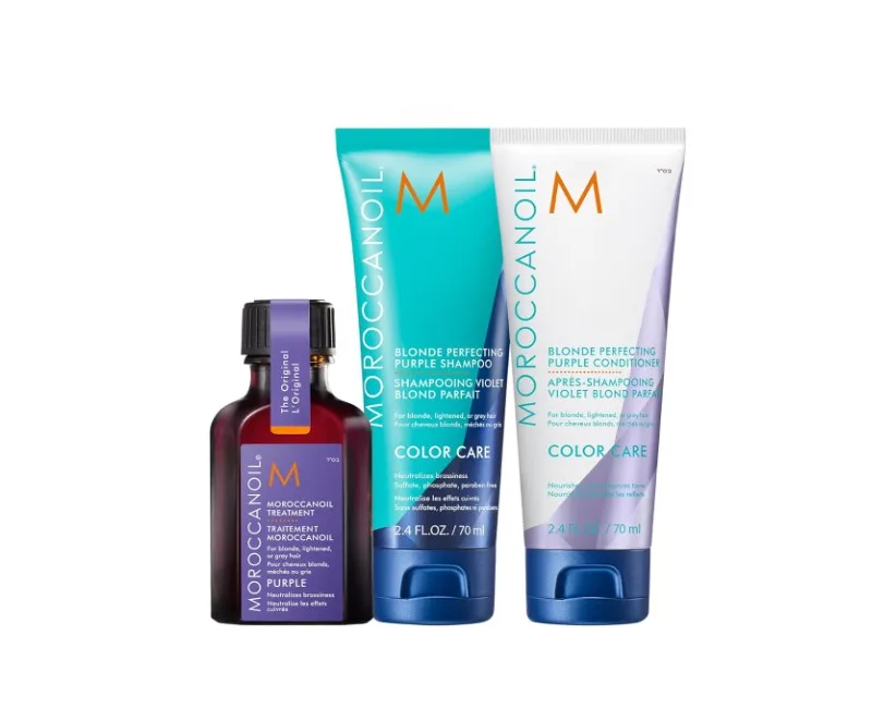 Pack viaje Moroccanoil brilliant blonde